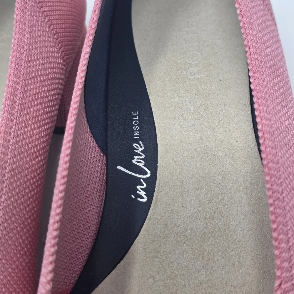 Rothy's Rosepoint Textured Pointed-Toe Low Block Heels
